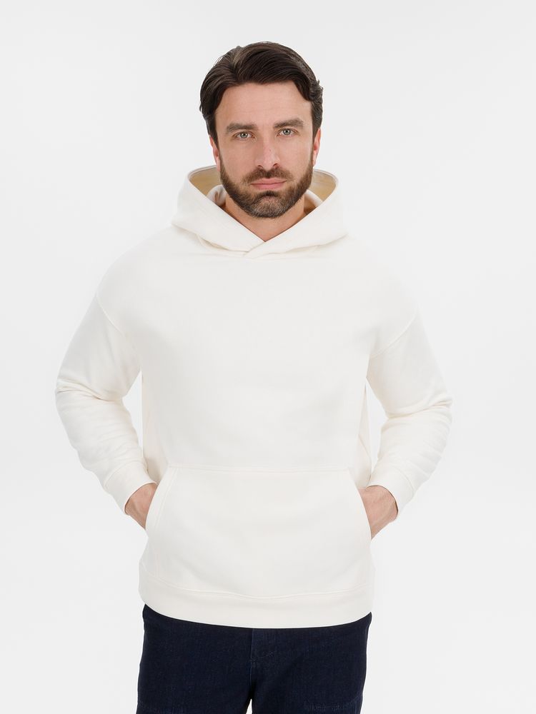 Худи оверсайз унисекс Snuggie, молочно-белое, размер M/L